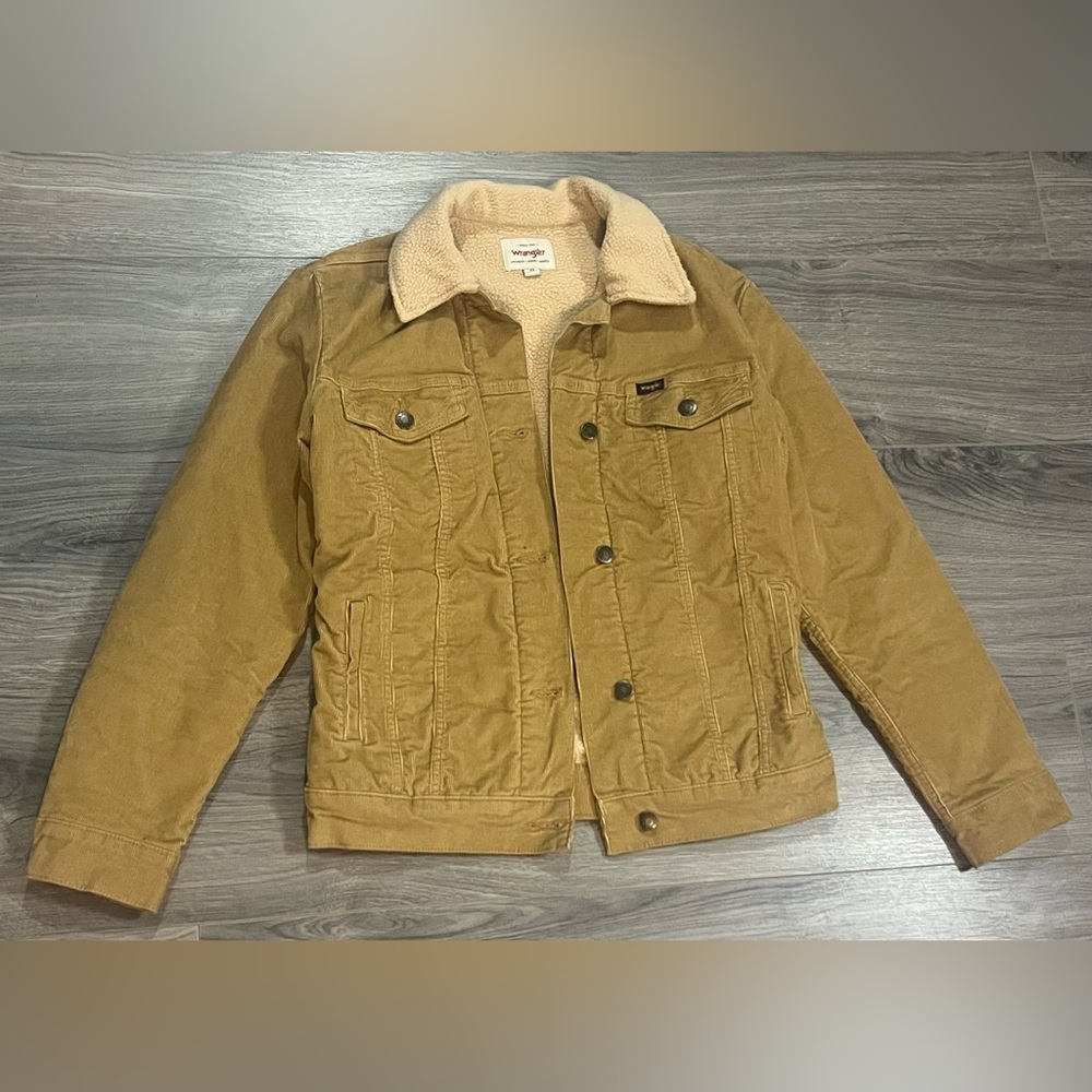 Wrangler Tan Sherpa-Lined Jacket